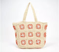 Embellished & Crocheted Zip Top Tote